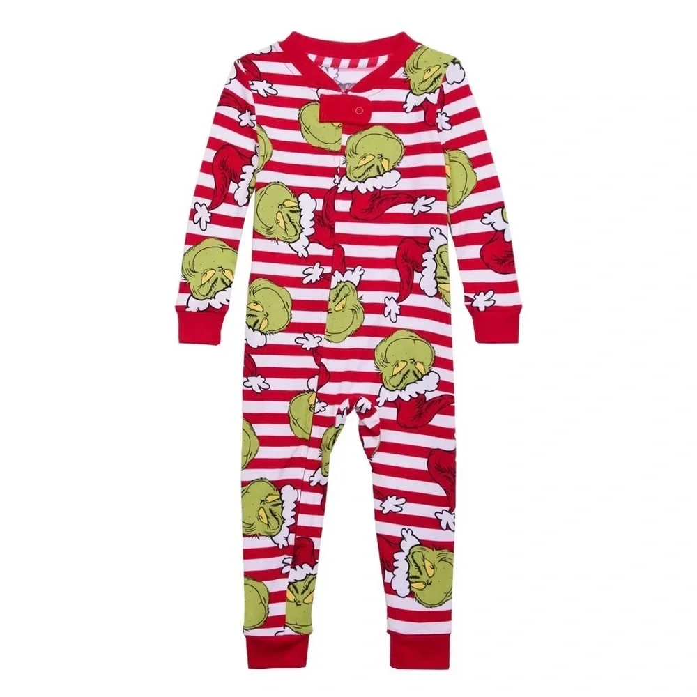 Matching Family Christmas Pajamas Grinch Pajama Set Baby Kids Men Women - Picture 5 of 5